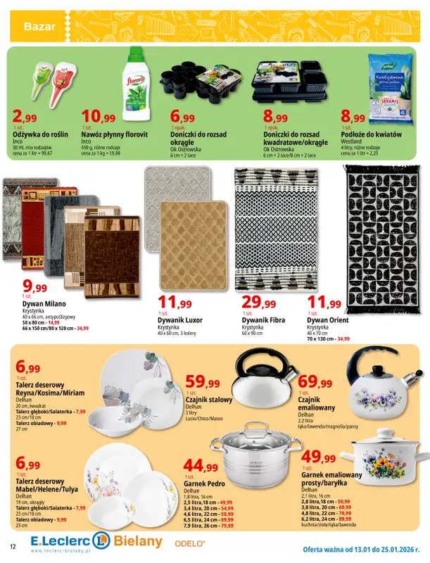Leclerc - gazetka promocyjna Oferta Bielany | Tanio w E.Leclerc od wtorku 13.01 do niedzieli 25.01 - strona 12