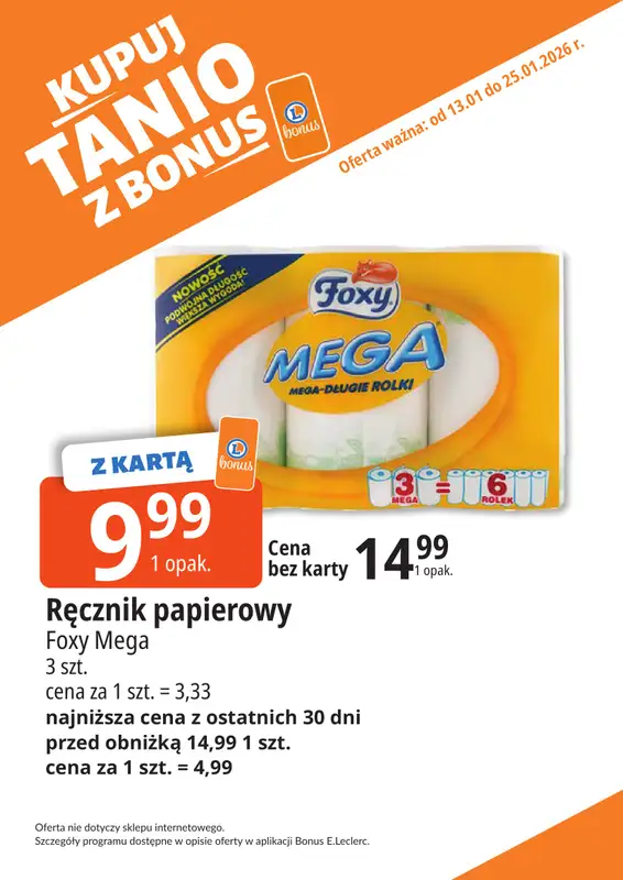 Leclerc - gazetka promocyjna Oferta Bielany I Kupuj tanio z bonus od wtorku 13.01 do niedzieli 25.01 - strona 32