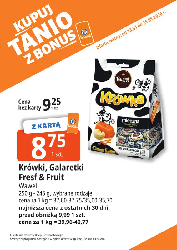 Leclerc - gazetka promocyjna Oferta Bielany I Kupuj tanio z bonus od wtorku 13.01 do niedzieli 25.01 - strona 18