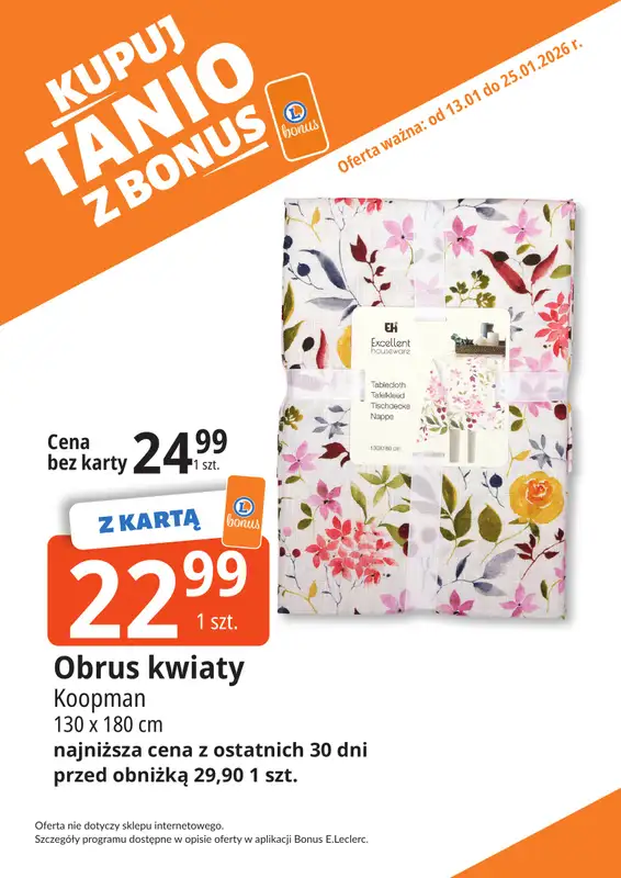 Leclerc - gazetka promocyjna Oferta Bielany I Kupuj tanio z bonus od wtorku 13.01 do niedzieli 25.01 - strona 33
