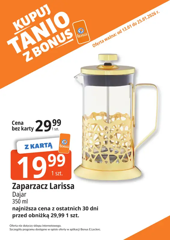 Leclerc - gazetka promocyjna Oferta Bielany I Kupuj tanio z bonus od wtorku 13.01 do niedzieli 25.01 - strona 27