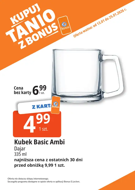 Leclerc - gazetka promocyjna Oferta Bielany I Kupuj tanio z bonus od wtorku 13.01 do niedzieli 25.01 - strona 28