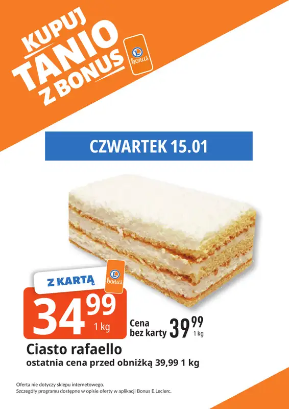 Leclerc - gazetka promocyjna Oferta Bielany I Kupuj tanio z bonus od wtorku 13.01 do niedzieli 25.01 - strona 4