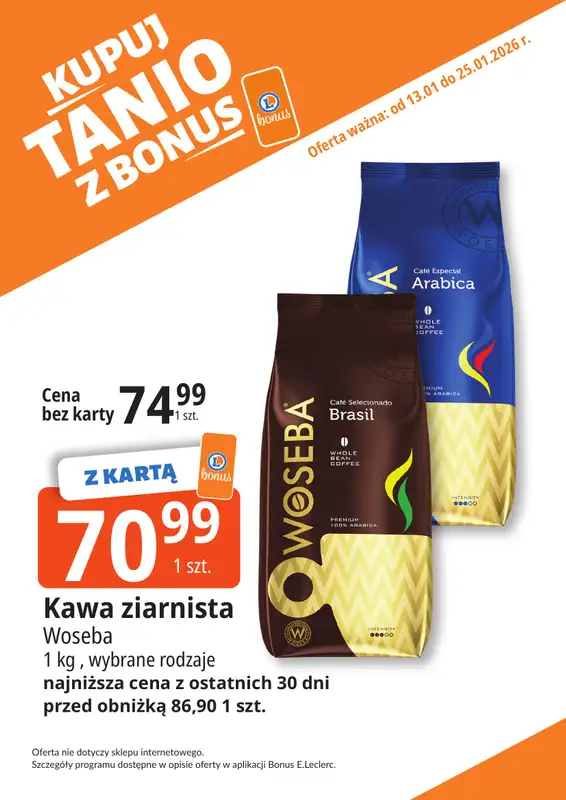Leclerc - gazetka promocyjna Oferta Bielany I Kupuj tanio z bonus od wtorku 13.01 do niedzieli 25.01 - strona 19