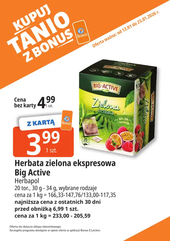 Leclerc - gazetka promocyjna Oferta Bielany I Kupuj tanio z bonus od wtorku 13.01 do niedzieli 25.01 - strona 20