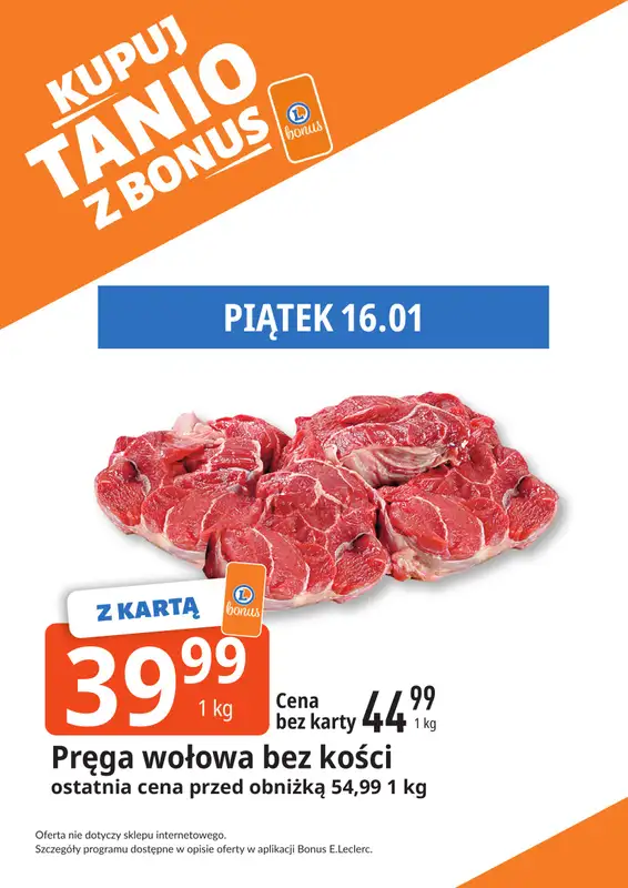 Leclerc - gazetka promocyjna Oferta Bielany I Kupuj tanio z bonus od wtorku 13.01 do niedzieli 25.01 - strona 7