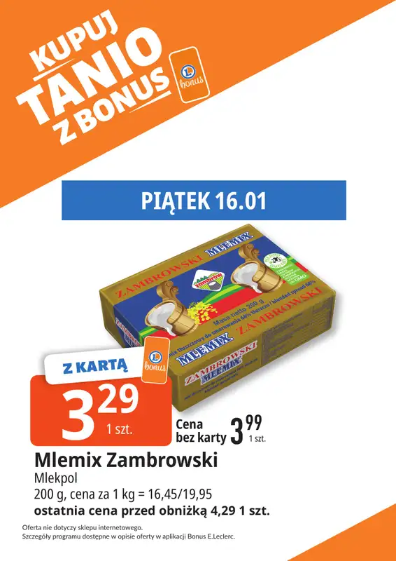 Leclerc - gazetka promocyjna Oferta Bielany I Kupuj tanio z bonus od wtorku 13.01 do niedzieli 25.01 - strona 9
