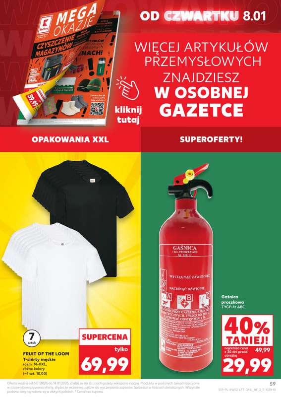 Kaufland - gazetka promocyjna Oferta Kaufland od czwartku 08.01 do środy 14.01 - strona 59