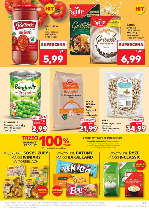 Kaufland - gazetka promocyjna Oferta Kaufland od czwartku 08.01 do środy 14.01 - strona 43