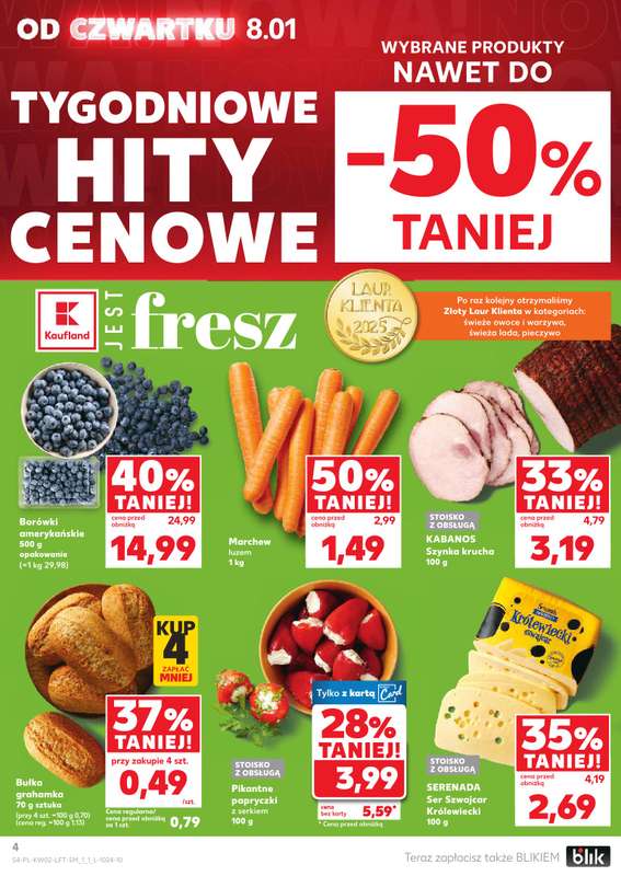 Kaufland - gazetka promocyjna Oferta Kaufland od czwartku 08.01 do środy 14.01 - strona 4