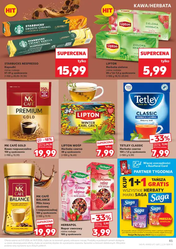 Kaufland - gazetka promocyjna Oferta Kaufland od czwartku 08.01 do środy 14.01 - strona 45