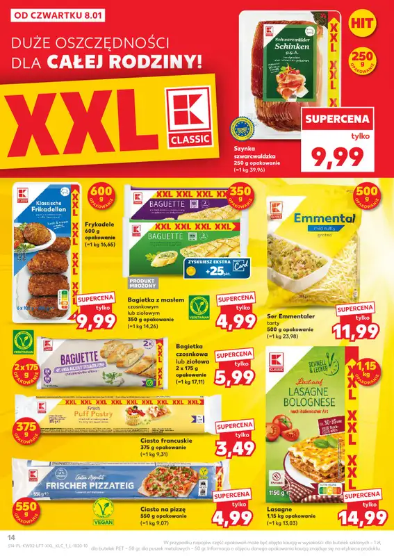 Kaufland - gazetka promocyjna Oferta Kaufland od czwartku 08.01 do środy 14.01 - strona 14