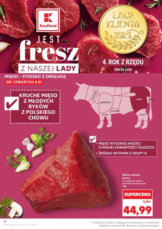 Kaufland - gazetka promocyjna Oferta Kaufland od czwartku 08.01 do środy 14.01 - strona 24