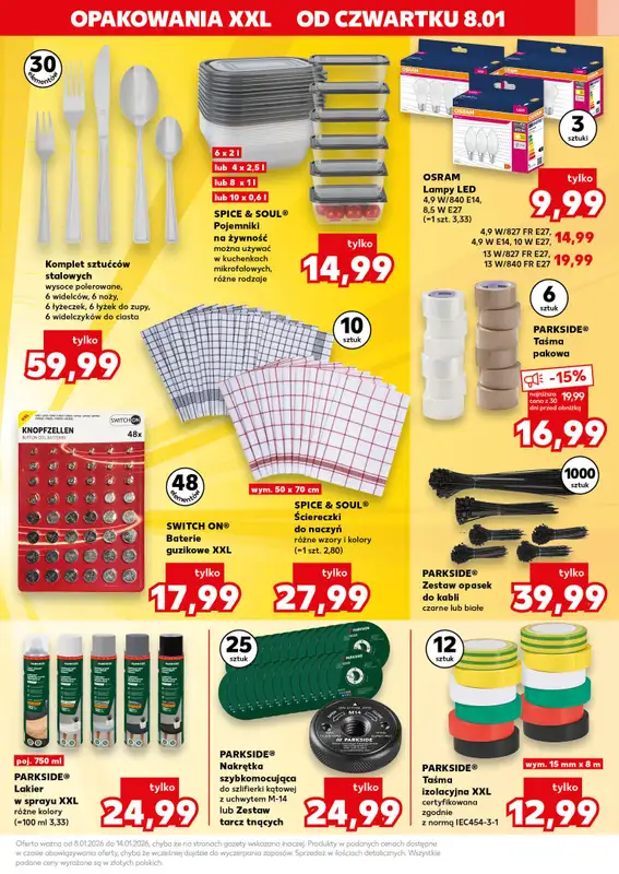 Kaufland - gazetka promocyjna Oferta Kaufland - Non Food od czwartku 08.01 do środy 14.01 - strona 5