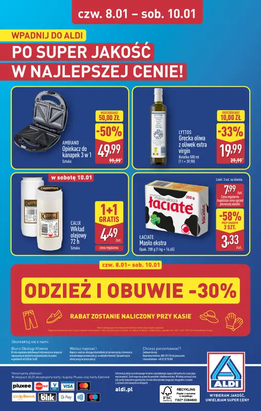 Aldi - gazetka promocyjna ZABRZE: WIELKIE OTWARCIE już w czwartek: 08.01! od czwartku 08.01 do soboty 10.01 - strona 32