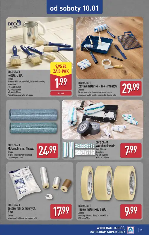 Aldi - gazetka promocyjna ZABRZE: WIELKIE OTWARCIE już w czwartek: 08.01! od czwartku 08.01 do soboty 10.01 - strona 31