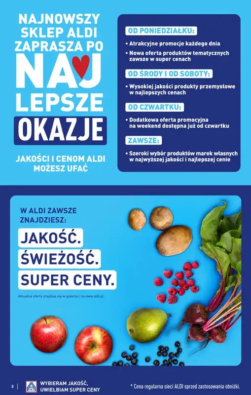 Aldi - gazetka promocyjna ZABRZE: WIELKIE OTWARCIE już w czwartek: 08.01! od czwartku 08.01 do soboty 10.01 - strona 8