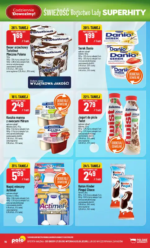 POLOmarket - gazetka promocyjna Gazetka od środy 07.01 do wtorku 13.01 - strona 16