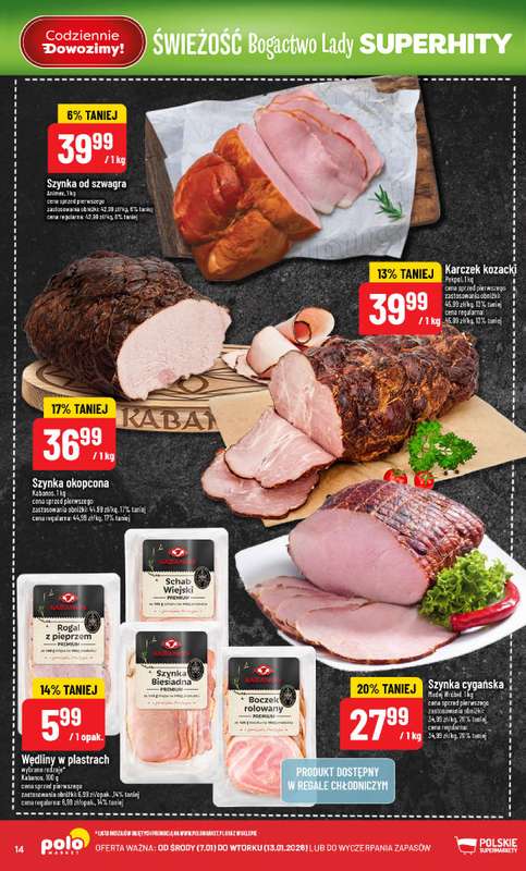 POLOmarket - gazetka promocyjna Gazetka od środy 07.01 do wtorku 13.01 - strona 14