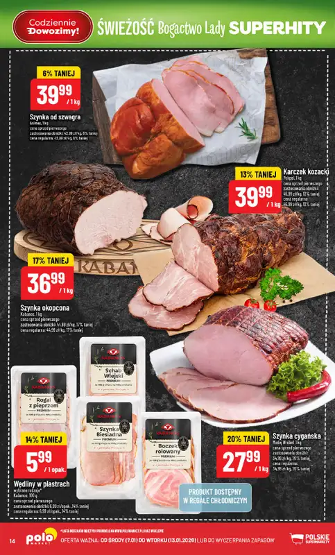 POLOmarket - gazetka promocyjna Gazetka od środy 07.01 do wtorku 13.01 - strona 14