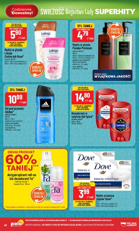 POLOmarket - gazetka promocyjna Gazetka od środy 07.01 do wtorku 13.01 - strona 48