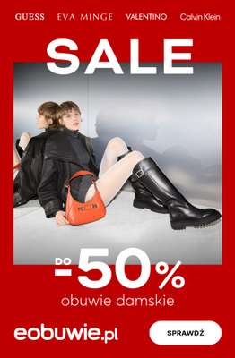 eobuwie.pl - gazetka promocyjna SALE do -50%: buty damskie od poniedziałku 05.01 do niedzieli 18.01