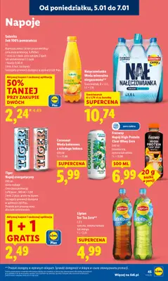 Lidl - gazetka promocyjna Oferta od poniedziałku od poniedziałku 05.01 do środy 07.01 - strona 47