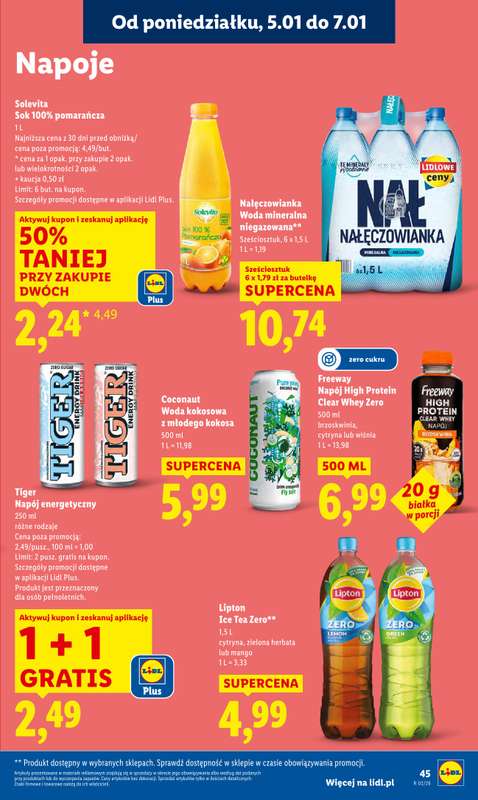 Lidl - gazetka promocyjna Oferta od poniedziałku od poniedziałku 05.01 do środy 07.01 - strona 47