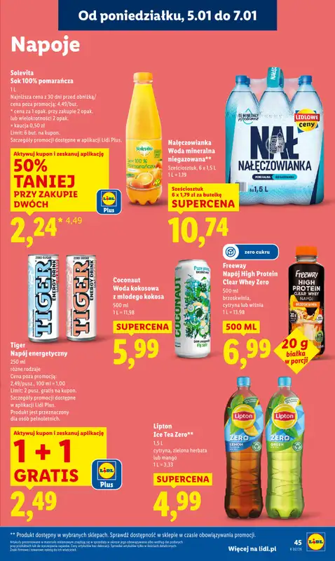 Lidl - gazetka promocyjna Oferta od poniedziałku od poniedziałku 05.01 do środy 07.01 - strona 47