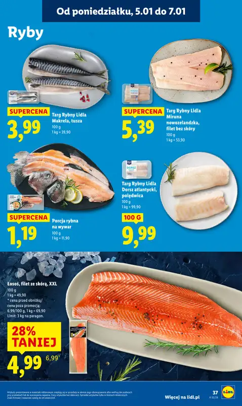 Lidl - gazetka promocyjna Oferta od poniedziałku od poniedziałku 05.01 do środy 07.01 - strona 39