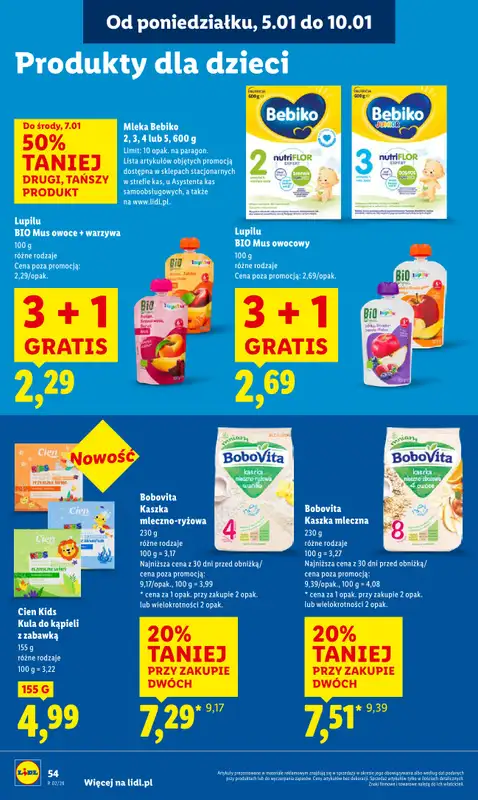 Lidl - gazetka promocyjna Oferta od poniedziałku od poniedziałku 05.01 do środy 07.01 - strona 56