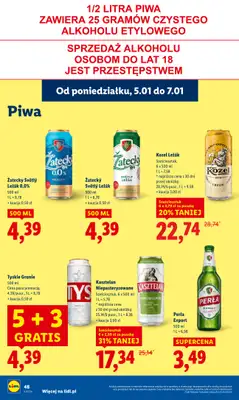 Lidl - gazetka promocyjna Oferta od poniedziałku od poniedziałku 05.01 do środy 07.01 - strona 50