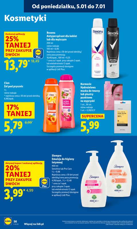 Lidl - gazetka promocyjna Oferta od poniedziałku od poniedziałku 05.01 do środy 07.01 - strona 58