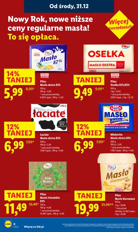 Lidl - gazetka promocyjna Oferta od poniedziałku od poniedziałku 05.01 do środy 07.01 - strona 6