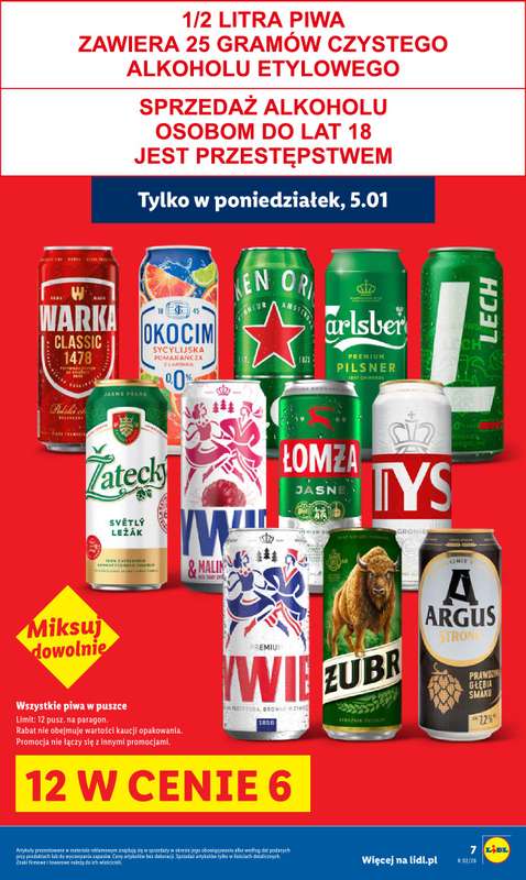 Lidl - gazetka promocyjna Oferta od poniedziałku od poniedziałku 05.01 do środy 07.01 - strona 7