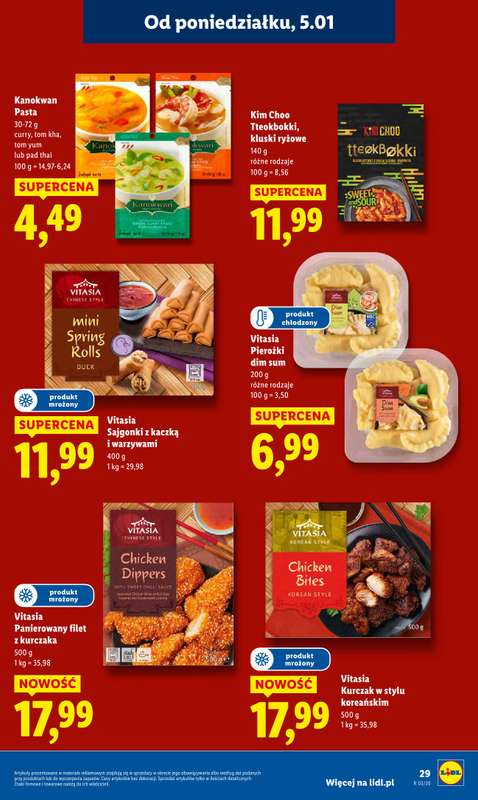 Lidl - gazetka promocyjna Oferta od poniedziałku od poniedziałku 05.01 do środy 07.01 - strona 31