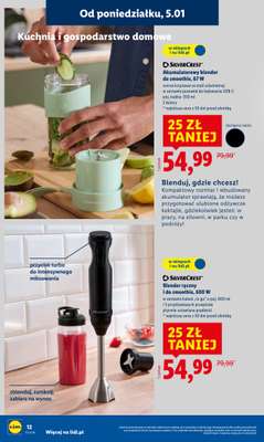 Lidl - gazetka promocyjna Oferta od poniedziałku od poniedziałku 05.01 do środy 07.01 - strona 14