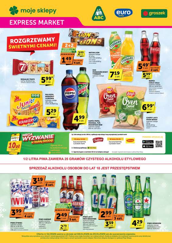 Groszek - gazetka promocyjna Gazetka Expressmarket  do wtorku 20.01