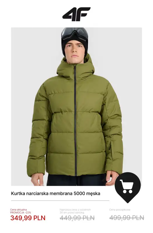 4F - gazetka promocyjna Wyprzedaż do -50% | Sporty zimowe od poniedziałku 05.01  - strona 8