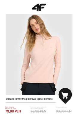 Bielizna termiczna polarowa (góra) damska