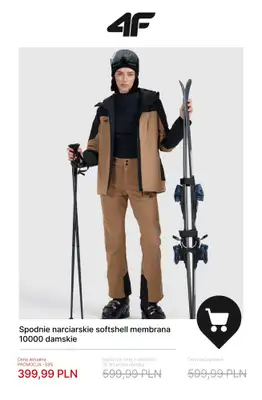 4F - gazetka promocyjna Wyprzedaż do -50% | Sporty zimowe od poniedziałku 05.01  - strona 7