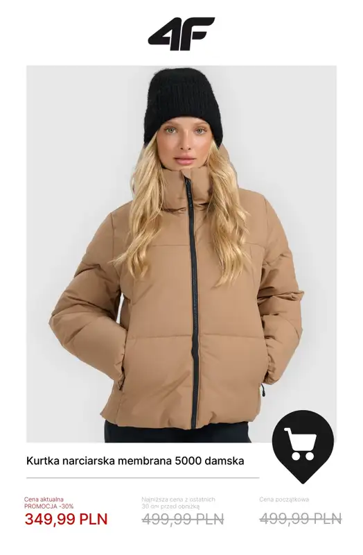 4F - gazetka promocyjna Wyprzedaż do -50% | Sporty zimowe od poniedziałku 05.01  - strona 5