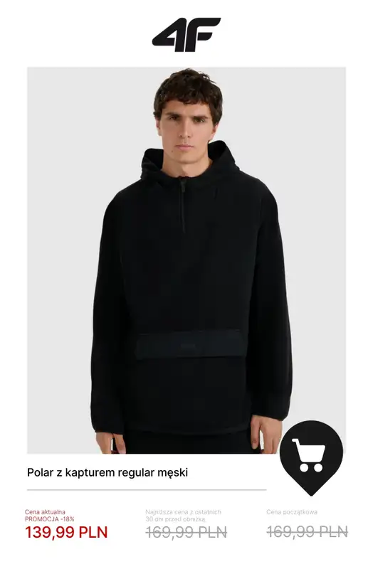 4F - gazetka promocyjna Wyprzedaż do -50% | Sporty zimowe od poniedziałku 05.01  - strona 14
