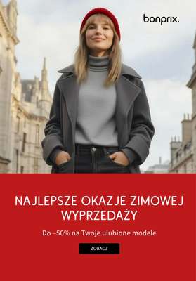 bonprix - gazetka promocyjna Najlepsze okazje zimowej wyprzedaży! od poniedziałku 05.01 do niedzieli 11.01