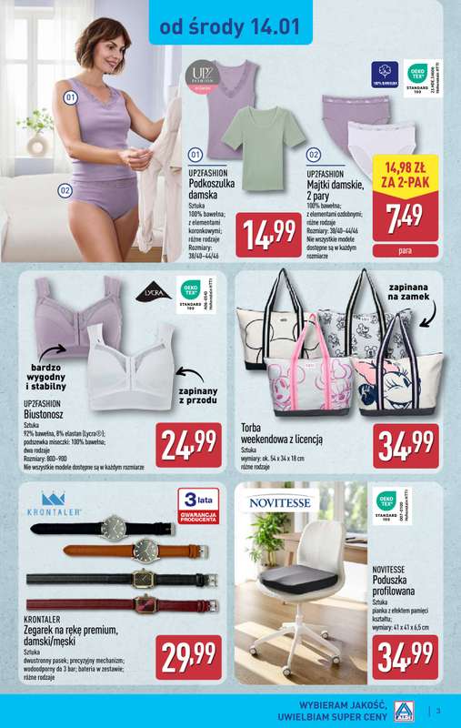 Aldi - gazetka promocyjna Aldi ma to coś! od środy 14.01 do soboty 17.01 - strona 3