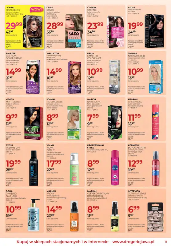 Drogerie Jawa - gazetka promocyjna Gazetka od poniedziałku 05.01 do poniedziałku 02.02 - strona 11