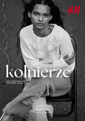 H&M - gazetka promocyjna Kołnierze statement od wtorku 06.01 