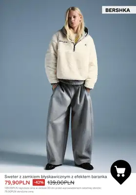 Bershka - gazetka promocyjna Wyprzedaż do -50% – Dzianina & bluzy dla niej od wtorku 06.01  - strona 5