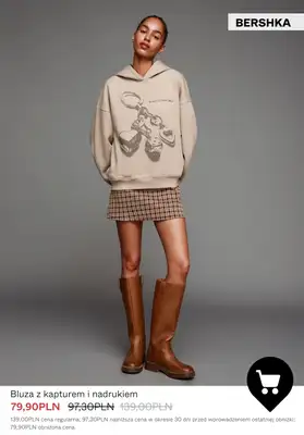 Bershka - gazetka promocyjna Wyprzedaż do -50% – Dzianina & bluzy dla niej od wtorku 06.01  - strona 9