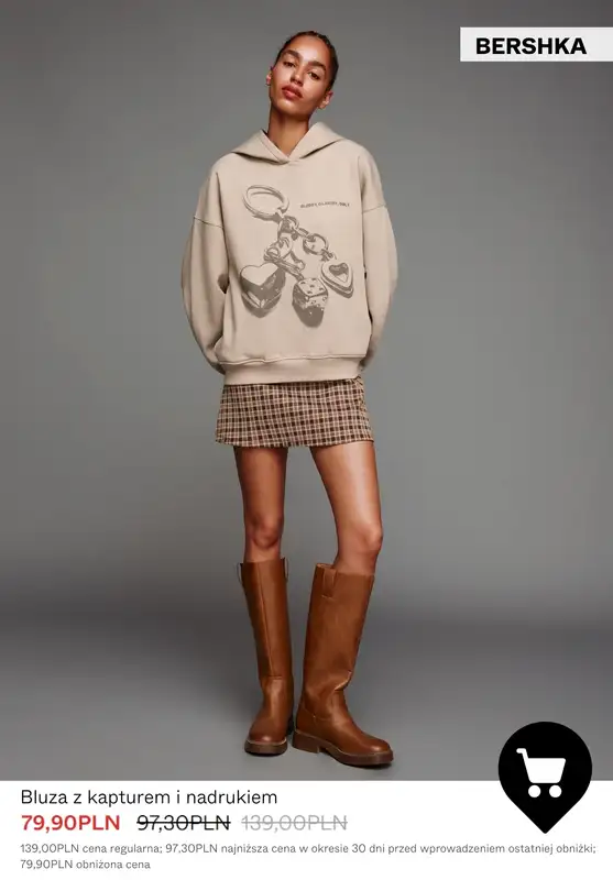 Bershka - gazetka promocyjna Wyprzedaż do -50% – Dzianina & bluzy dla niej od wtorku 06.01  - strona 9